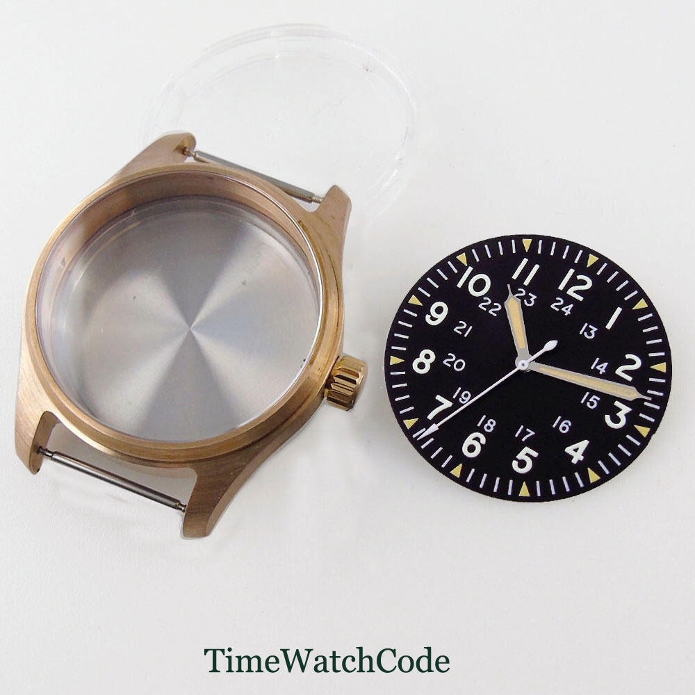 Bronze Case Watch - Caja de reloj Pilot Diver de