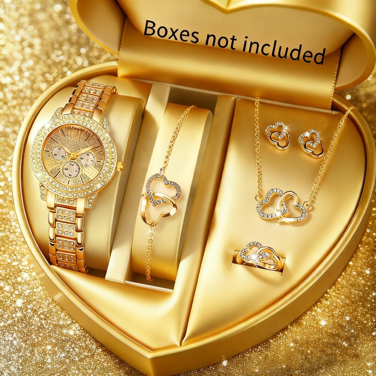 Luxury Watch Packaging Box - Reloj de lujo con diamantes de