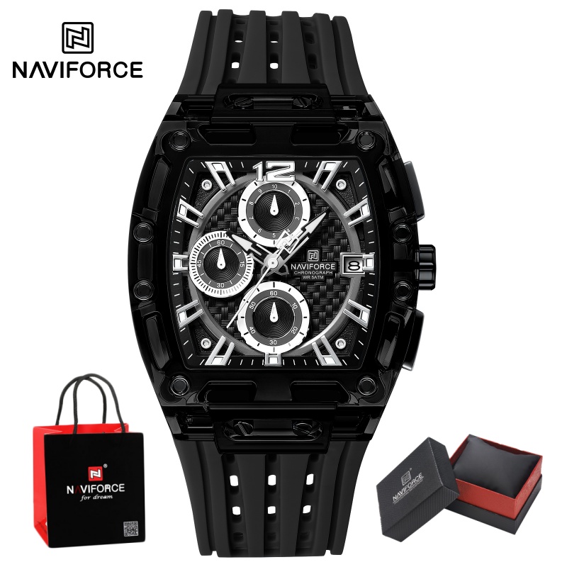 Luxury Watch Box - Reloj NAVIFORCE para Hombre, 5ATM Resistente