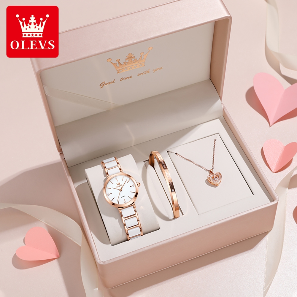 Luxury Watch Box - OLEVS Reloj de mujer 5877 Reloj