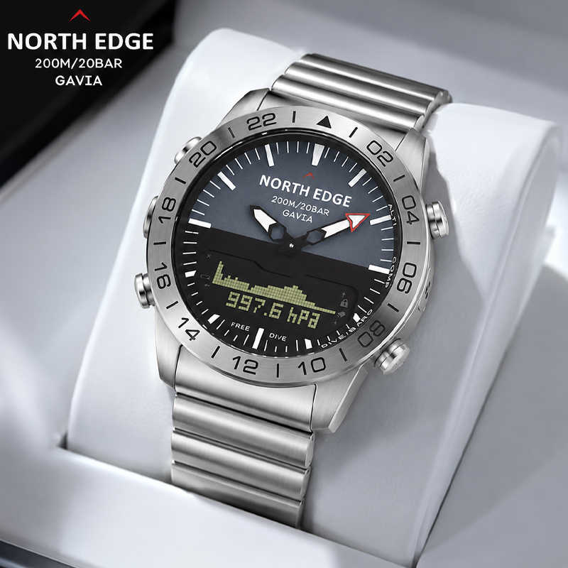 Compass Watch Luxury - Reloj digital deportivo para hombre NORTH