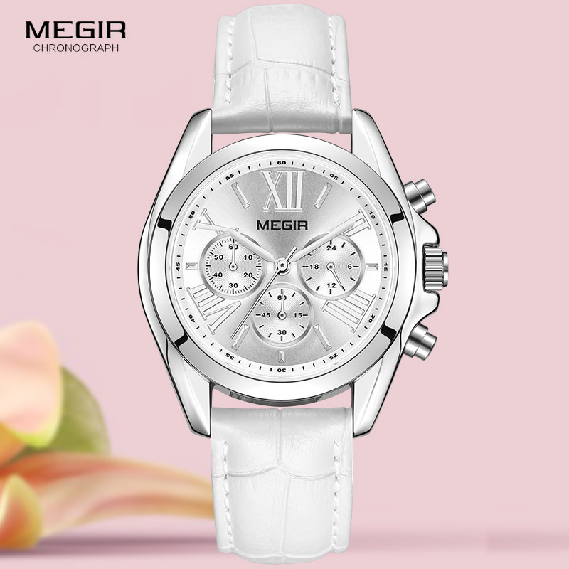 Luxury Watch Brand For Women - MEGIR2019-Reloj de cuero de lujo para