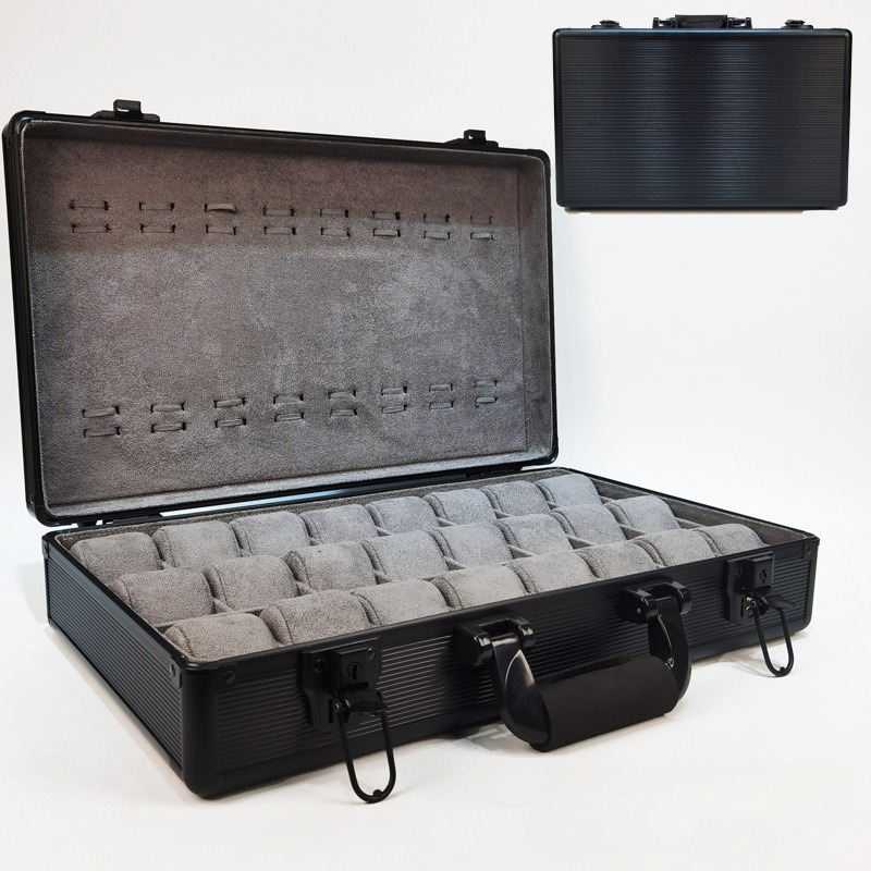 Luxury Watch Class - Caja de reloj verde de aluminio,