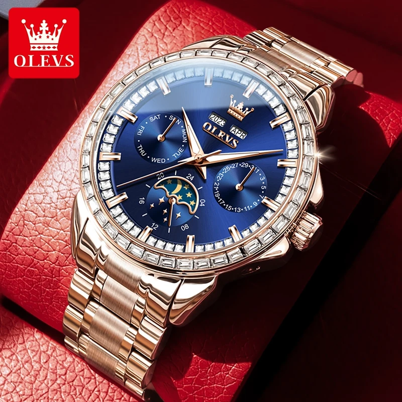 Compass Watch Luxury - OLEVS 6695 nuevos relojes para hombre,