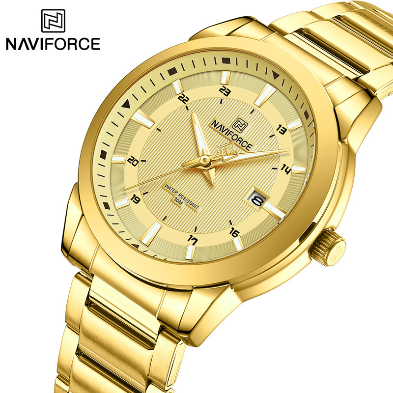 Luxury Watch Exhibition - NAVIFORCE-relojes para hombre con correa de