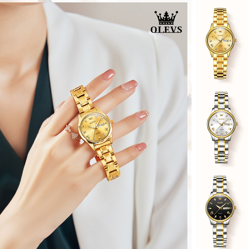 OLEVS-reloj de cuarzo resisten - Luxury Watch Brand For Women reseña y precio