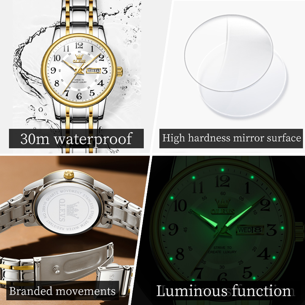 OLEVS 2891 relojes de marca de - Luxury Watch Exhibition reseña y precio