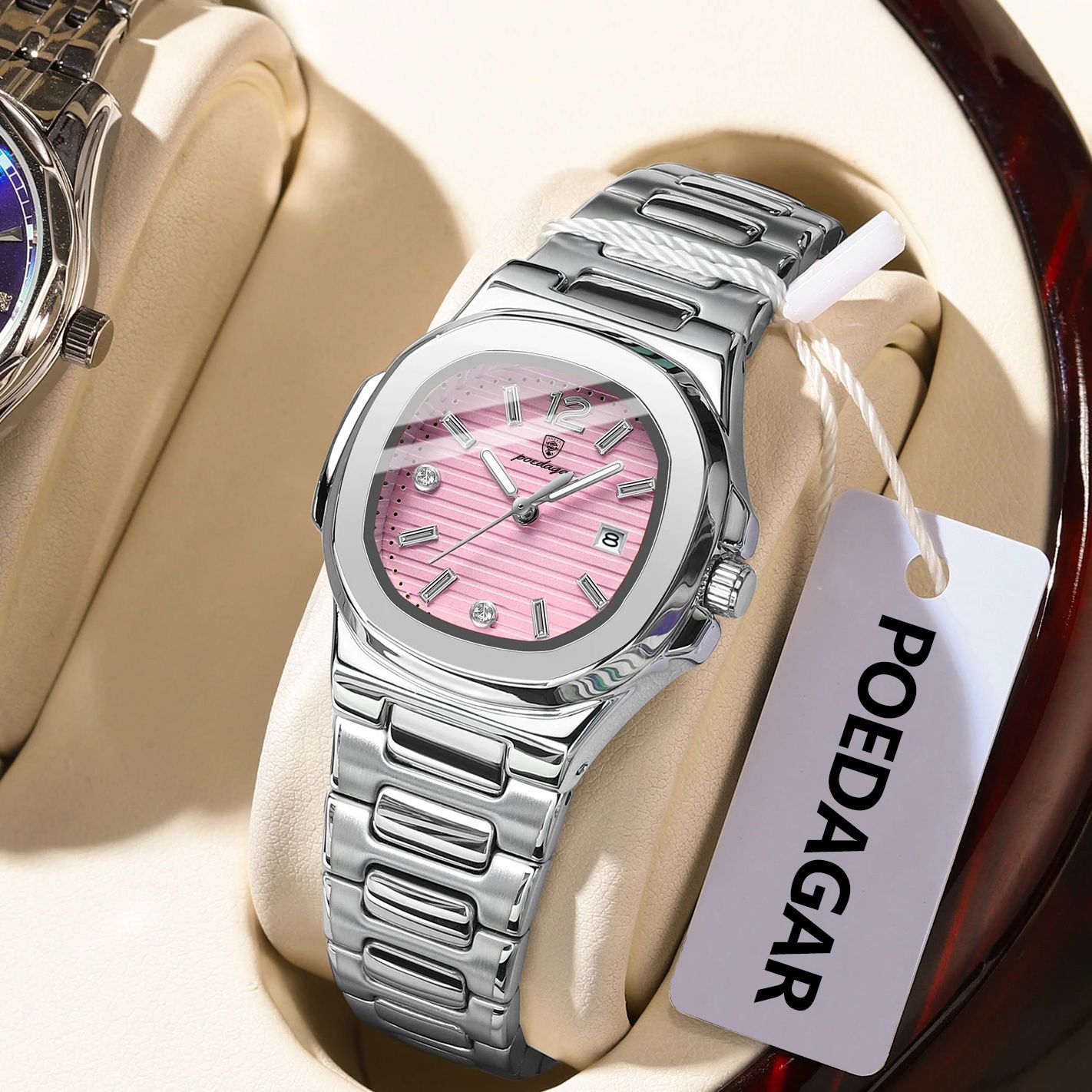 Reloj de pulsera POEDAGAR cuad - Ladies Luxury Watch reseña y precio
