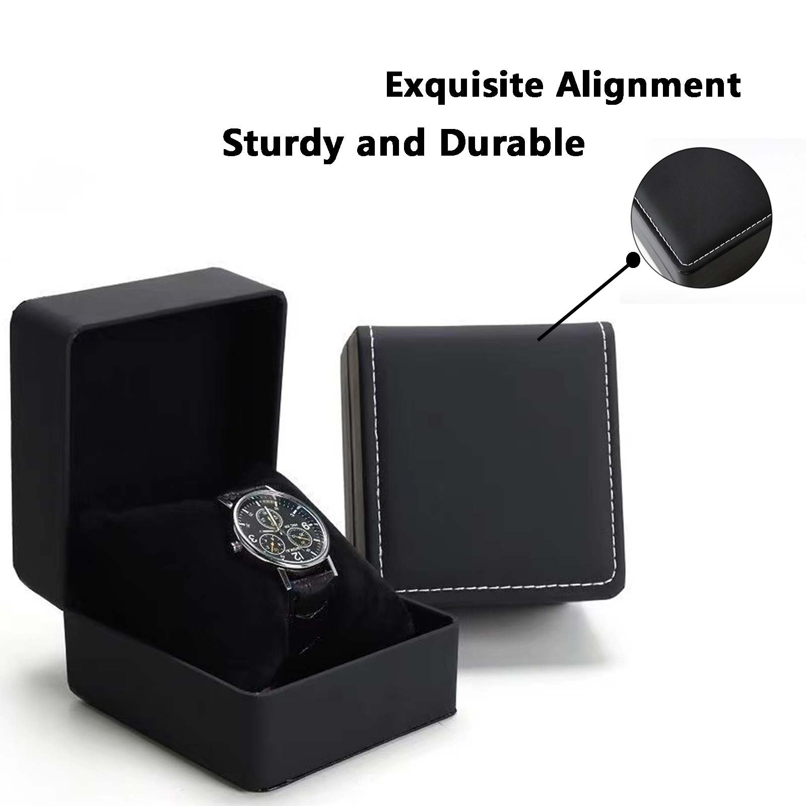 Lnofxas Caja de regalo negra p - Luxury Watch Packaging Box reseña y precio