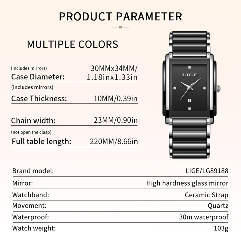 LIGE, nuevos relojes de lujo p - Luxury Watch Packaging Box reseña y precio
