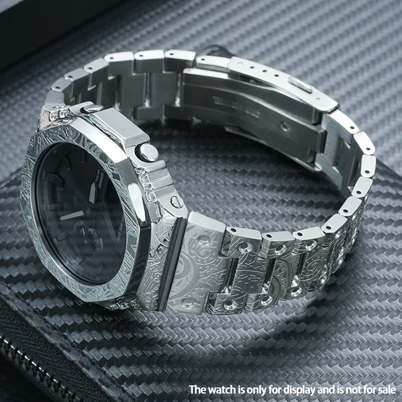 Caja y correa de acero inoxida - Casio Watch G-Shock Ga-2100 reseña y precio