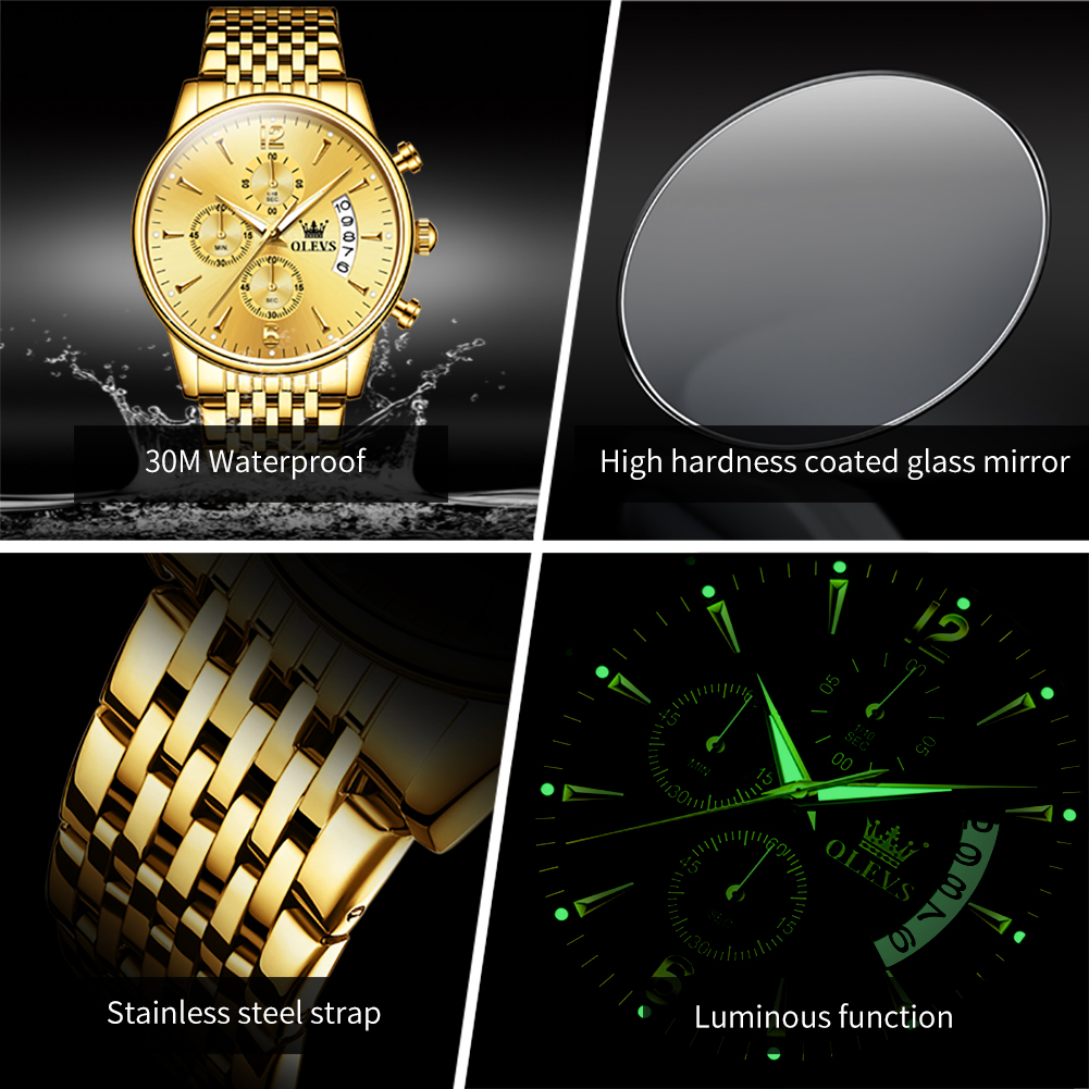 Reloj de cuarzo dorado de lujo - Luxury Watch Exhibition reseña y precio