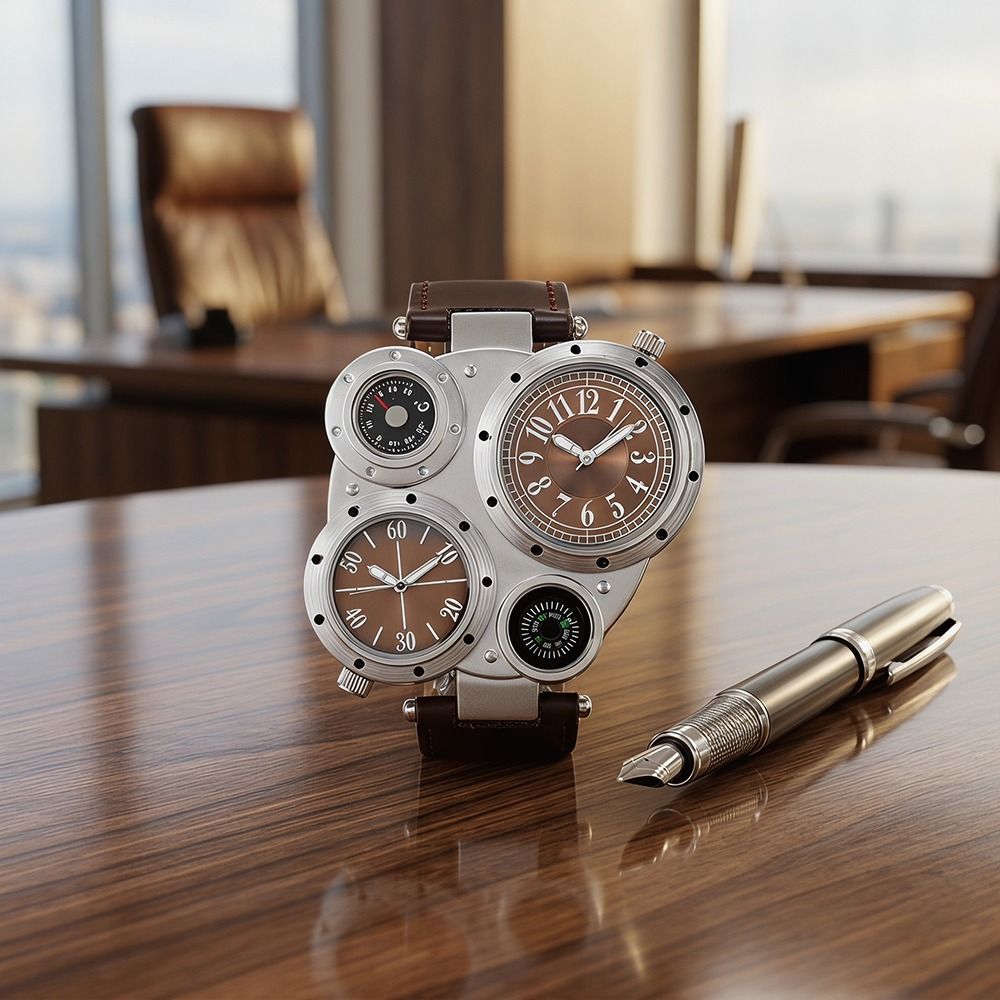 Reloj de Pulsera de Cuero PU d - Compass Watch Luxury reseña y precio