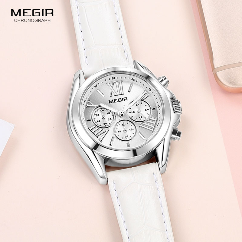 MEGIR2019-Reloj de cuero de lu - Luxury Watch Brand For Women reseña y precio