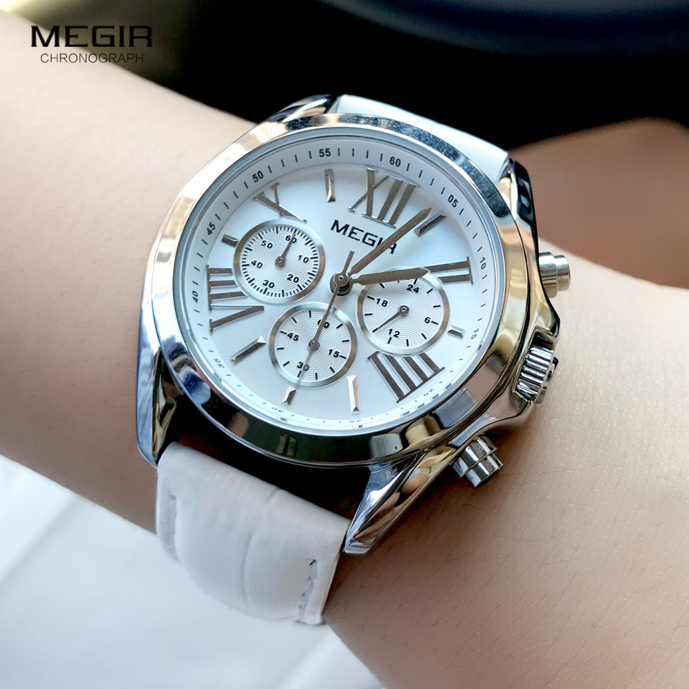 MEGIR2019-Reloj de cuero de lu - Luxury Watch Brand For Women reseña y precio