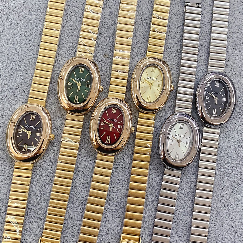 Reloj de cuarzo ovalado dorado - Luxury Watch Brand For Women reseña y precio