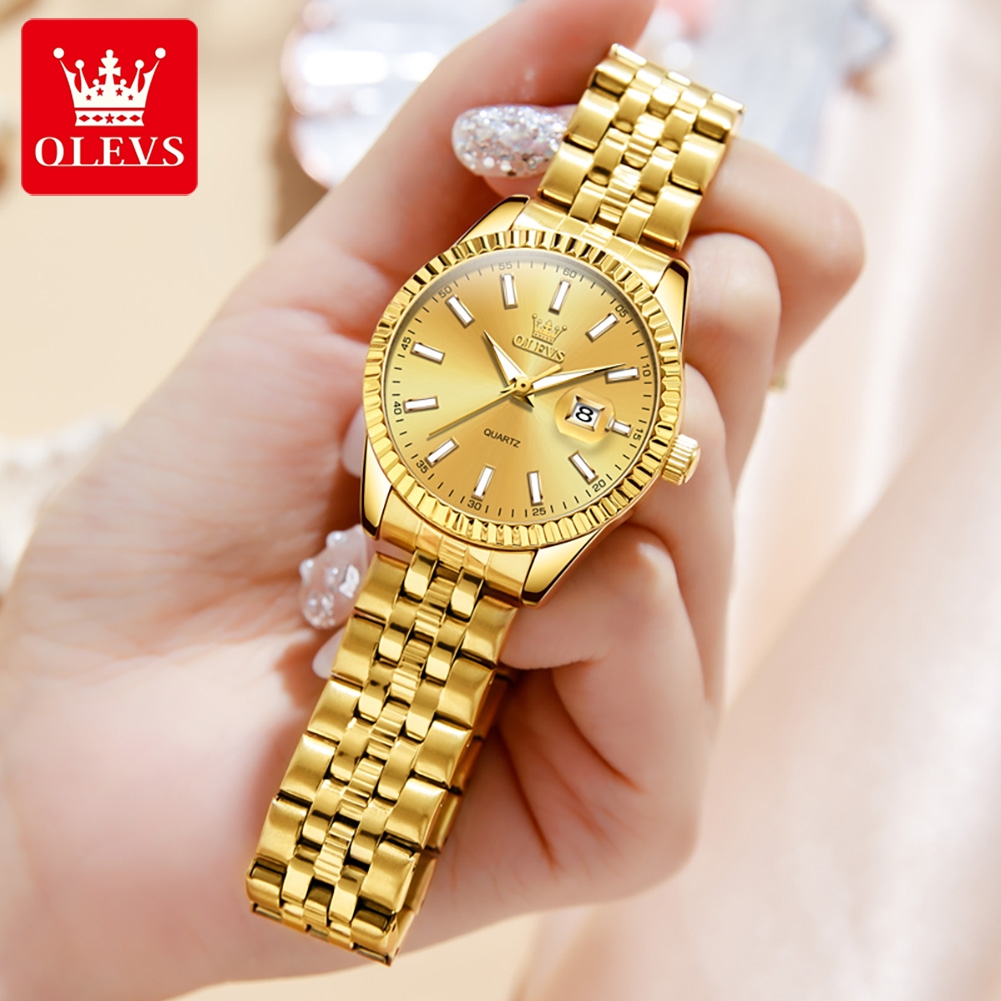 OLEVS-reloj de cuarzo para muj - Luxury Watch Brand For Women reseña y precio