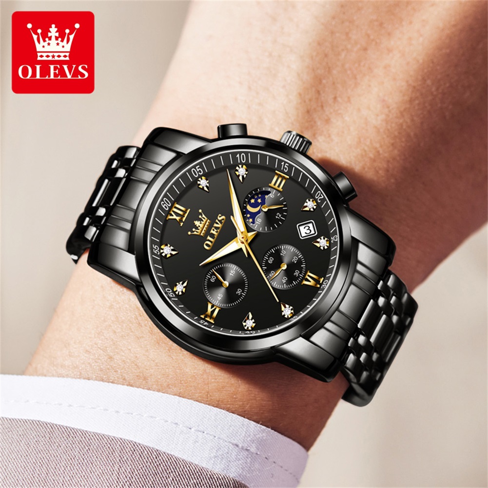 OLEVS Relojes populares para h - Luxury Watch Exhibition reseña y precio