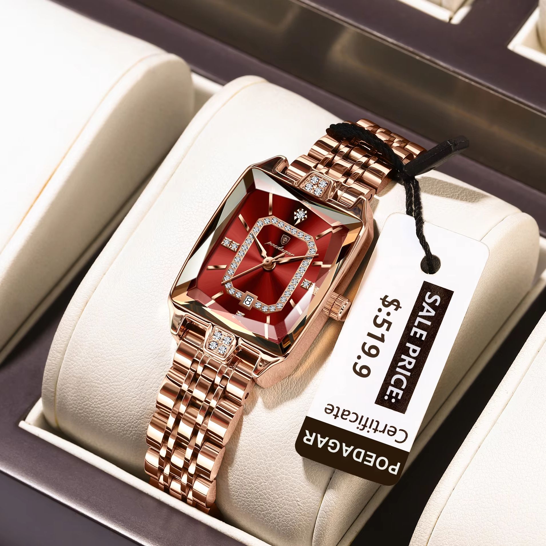 Reloj de pulsera POEDAGAR eleg - Ladies Luxury Watch reseña y precio