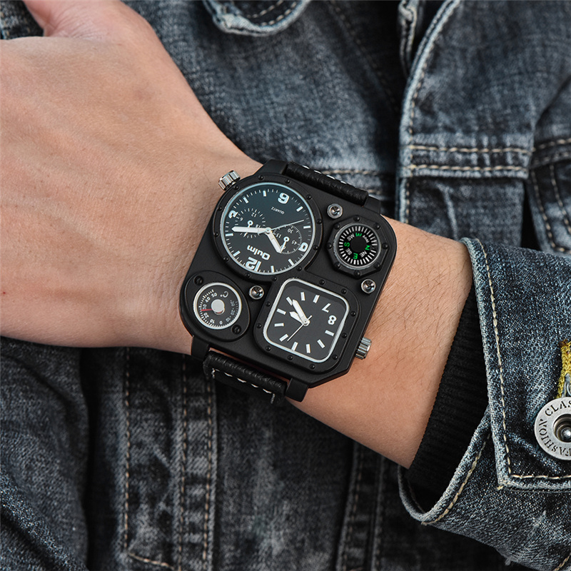 Oulm-reloj analógico de cuarzo - Compass Watch Luxury reseña y precio
