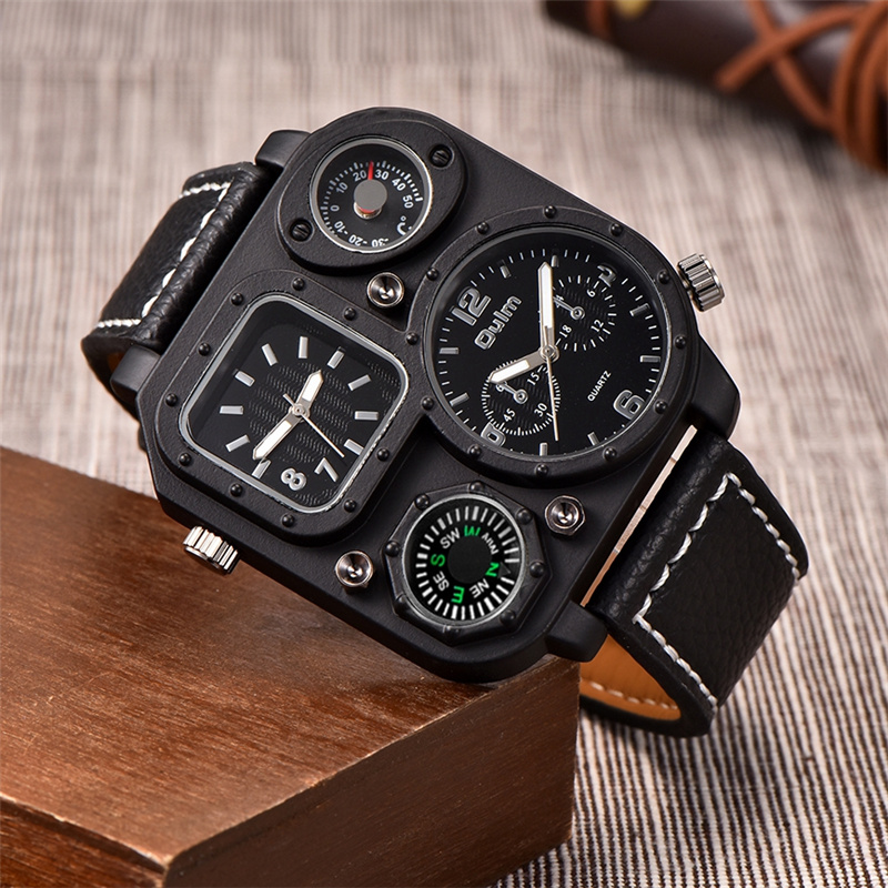 Oulm-reloj analógico de cuarzo - Compass Watch Luxury reseña y precio
