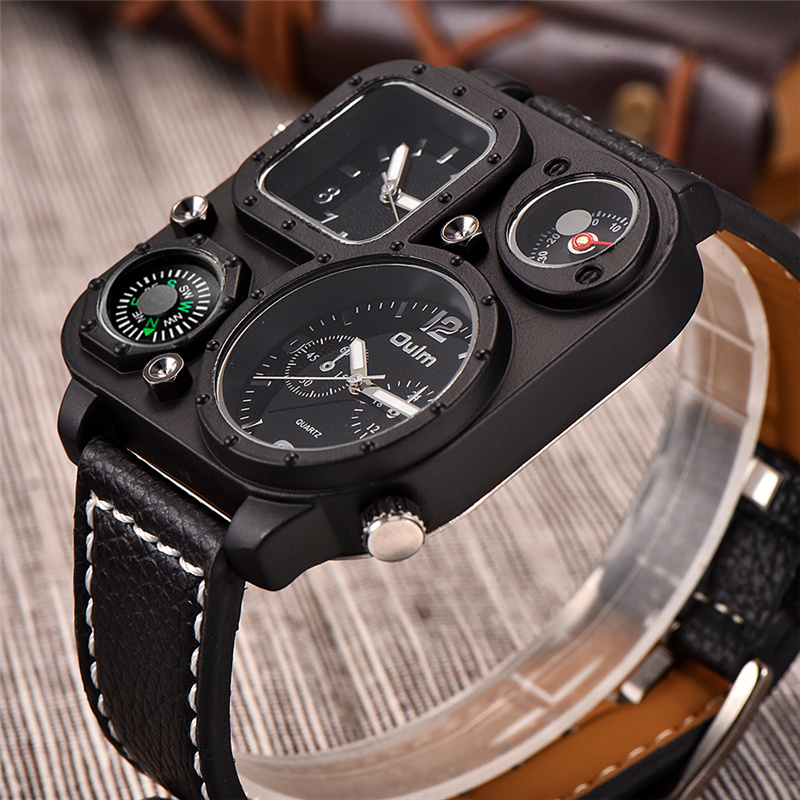 Oulm-reloj analógico de cuarzo - Compass Watch Luxury reseña y precio