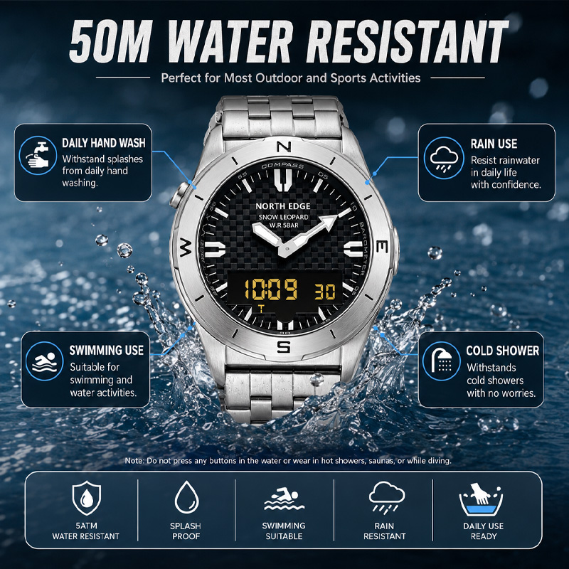 Reloj Deportivo Digital para H - Compass Watch Luxury reseña y precio